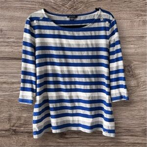 Tommy Hilfiger Striped 3/4 Sleeves T-Shirt Size XXL